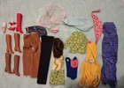 Vintage BARBIE and SKIPPER  CLOTHES 60S 70S AS IS TLC
