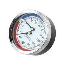 Manometro pressione e temperatura per caldaia con quadrante G1 4 G1 2 G3 4 filet