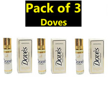 Dove Soap Fragrance unisex perfume body oil roll on attar 0.20 OZ pack of 3 