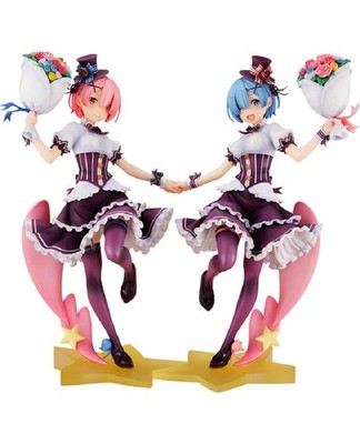 KDcolle ReZero Ram Rem Birthday Completed Set Figure GoodSmile Online Kadokawa