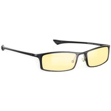 Gunnar Optiks Phenom computer gaming glasses 55-18 134 Onyx Frame Amber lenses