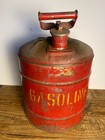 Vintage Red Galvanized Safety Gasoline Can - Solid Working Condition - 5 Gallon — photo 1