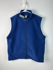 RARE NWT VINTAGE LL BEAN Factory Polar 200 FLEECE VEST Blue USA MADE L