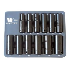 Socket Set Deep Impact 3/8'' (Lok-Typ™) 8-19mm 1094-WW Welzh Werkzeug Heavy Duty