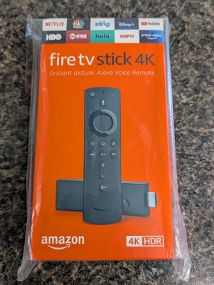 Amazon Fire TV Stick 4K Media Streamer with 2nd Gen Alexa Voice Remote - Sealed
