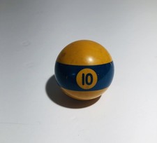 Vtg Brunswick Bakelite 10 Broken Stripe Pool Billiard Ball Replacement 2 1/4  