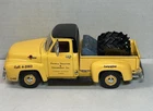 Matchbox YIS02  1955 Ford F100 Yellow Caterpillar Peoria Tract 1995 VTG car only