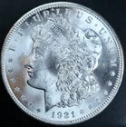 1921-P Morgan Silver Dollar *Blazing White GEM*