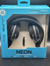 JLAB Audio Neon On-Ear Wired Headphones Black, Sealed Box 
