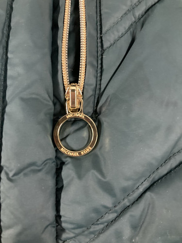 Michael Kors Packable Down Fill Puffer Jacket/Coat Dark Green Women XS - Picture 5 of 11
