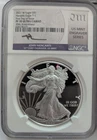 2021-W Silver American Eagle T1 - NGC PF70 UC FDOI - Mercanti Signed