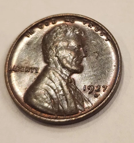 1927-D 1C BN Lincoln Cent High AU