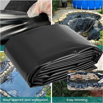 Pond Liner Fish Liner 19.7 x 26.2ft=516.14 sq ft HDPE Easy Cutting Underlayment