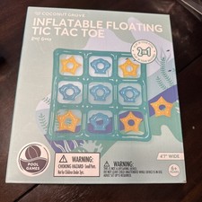 Inflatable Tic Tac Toe For Pool or Backyard Ages 6 4ft X 7in NEW
