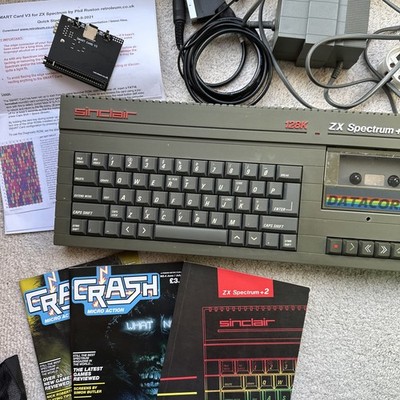Sinclair ZX Spectrum +2 128k Vintage Computer + Instant Smart Card Game Loader