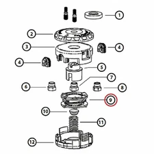 Left Hand Speed Feed Trimmer Head - Durable & Lightweight - 0.09 Lb