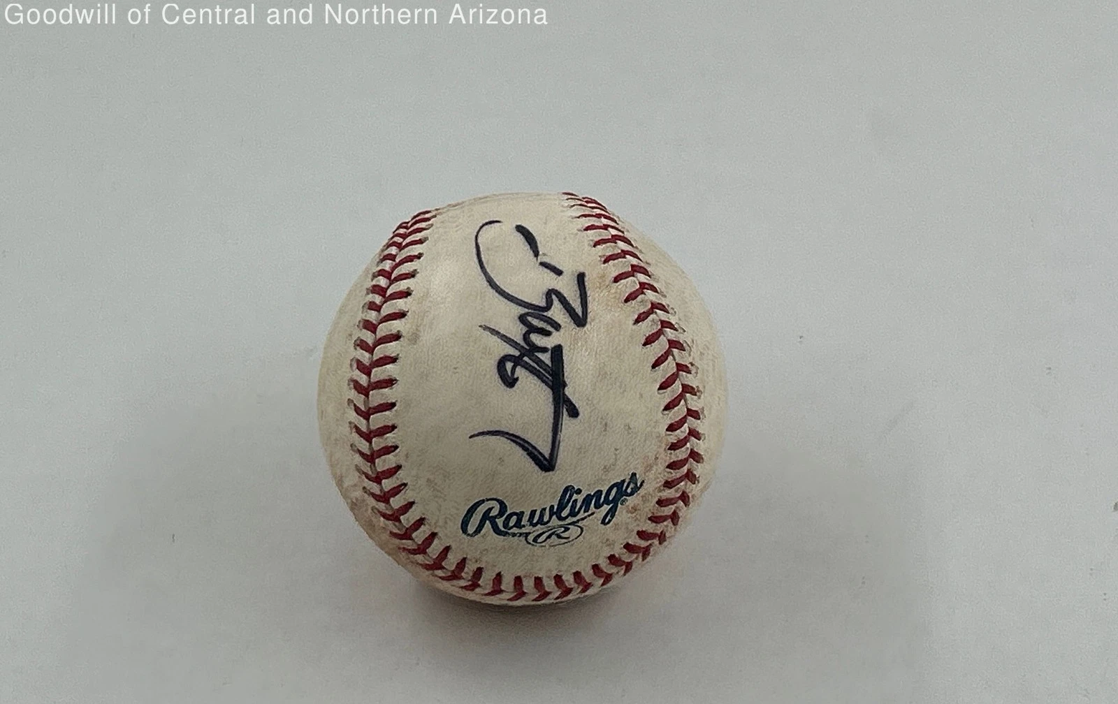 Signed Autographed Rawlings Official MLB Baseball Collectible w/Unknown Player - thumbnail 2