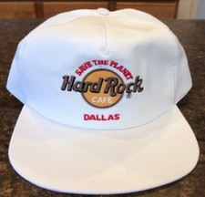 Vintage Hard Rock Cafe Dallas Save The Planet Hat Cap USA Made Strapback