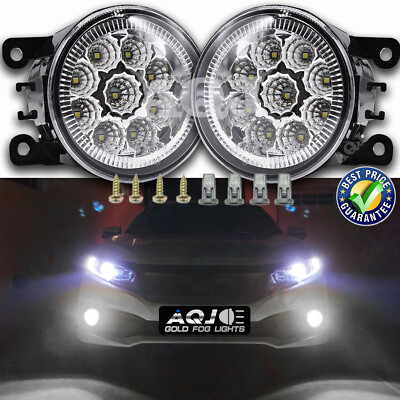 Pair 9*LED Front Fog Light For FORD C-MAX 2013-2018 Bumper Lamps Replacement