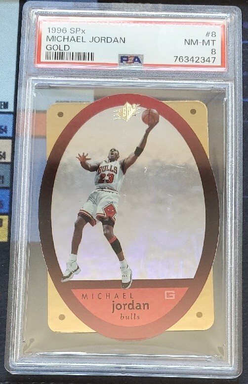 MICHAEL JORDAN 1996-97 UPPER DECK SPX GOLD #8 PSA 8 | eBay