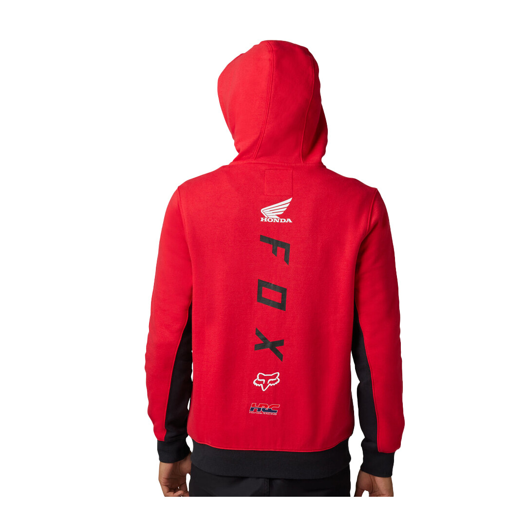Fox Racing x Honda Zip Up Fleece Hoodie (Flame Red) Jacket