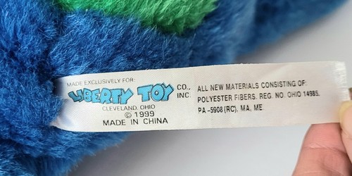 VINTAGE LIBERTY TOY PLUSH PUPPY HOUND DOG PRIMARY COLOR BLOCK STUFFED ANIMAL - Picture 6 of 6