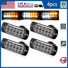 Car 12-led Strobe Brighter Lamps Surface Mount Flashing Lights For Truck Pickup