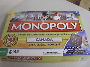 monopoly canada edition replacement pieces only game board