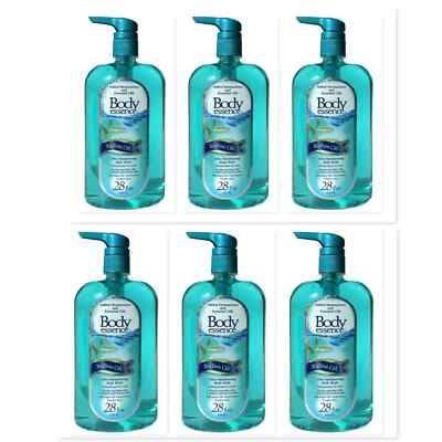 (6 Pack) Body Essence Tea Tree Oil Ultra Moisturizing Body Wash Shower 28 oz