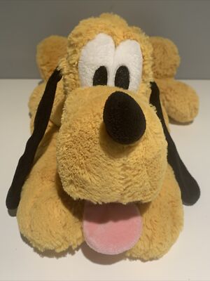 Disney Store Genuine Exclusive Original Authentic Pluto Plush Stuffed Animal 16 