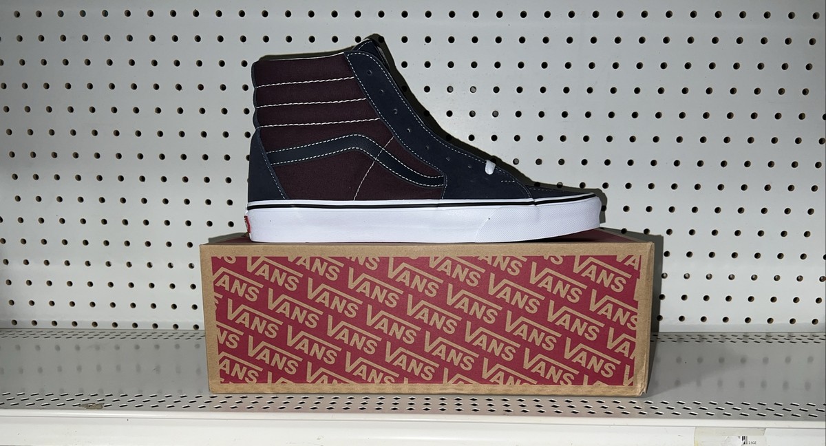 VANS Sk8-Hi 2-Tone Navy Blue Port Royale Mens Athletic Skate 