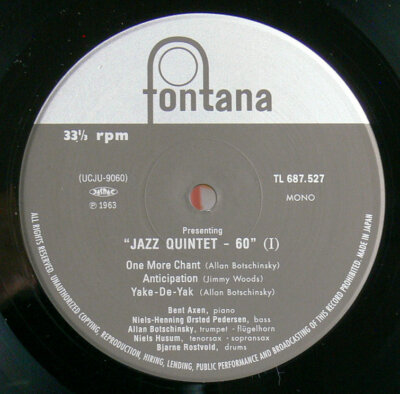 quintetページ JAZZ QUINTET 60 