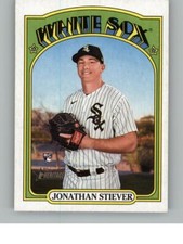 2021 Topps Heritage Jonathan Stiever 536 RC Chicago White Sox