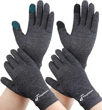 2 Pairs Full Finger Arthritis Gloves,Compression Gloves for Women Men, Hand Glov