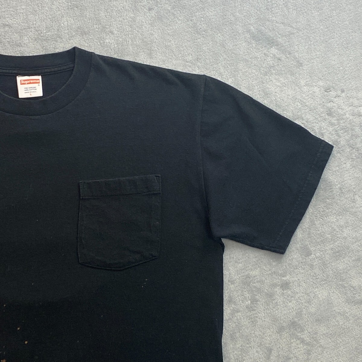 RARE! Vtg Supreme FW06 SPLATTER MAN POCKET TEE Men Large