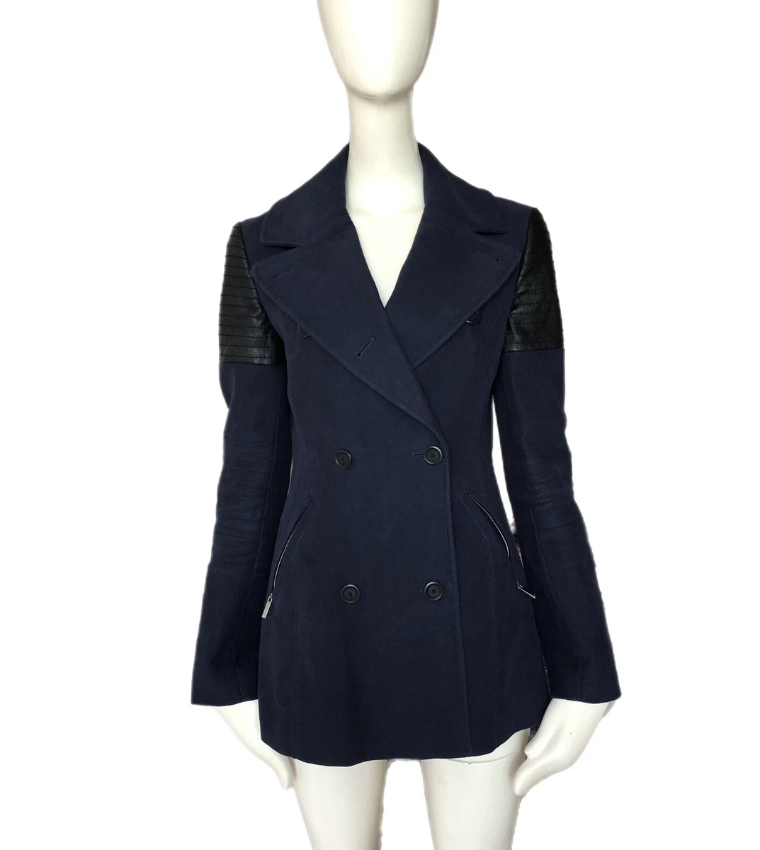 Karen millen top navy coat