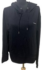 LA GEAR Black Women's Hoodie Pullover Sweatshirt Size XL UK 16