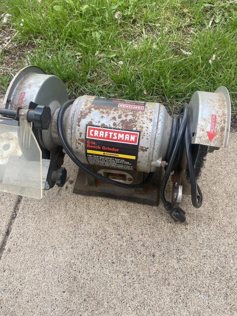 Craftsman 6 bench grinder block type 1 5 HP Model 152 211060