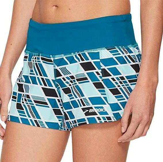Pantalones Cortos de Baño Brooks 176551 Chaser 3" Océano/Océano Ola Talla XS para Mujer Foto 2 de 3