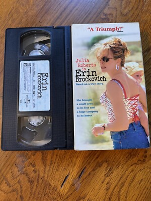 Erin Brockovich  VHS  2000 Julia Roberts Albert Finney Aaron Eckhart