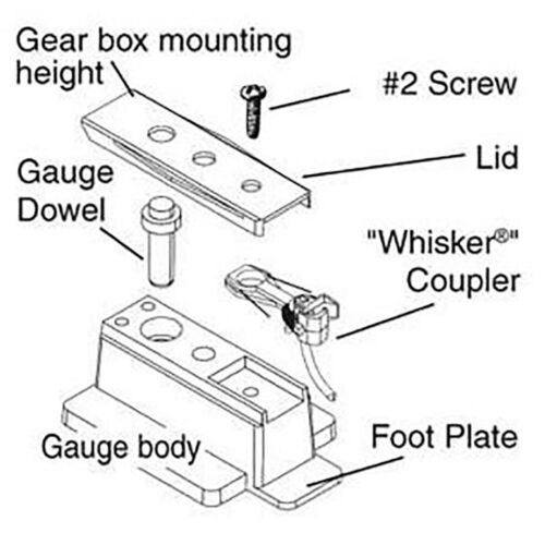 Kadee Magne-Matic #206 HO Insulated Multi-Purpose Coupler Height Gauge - 第 2/2 張圖片