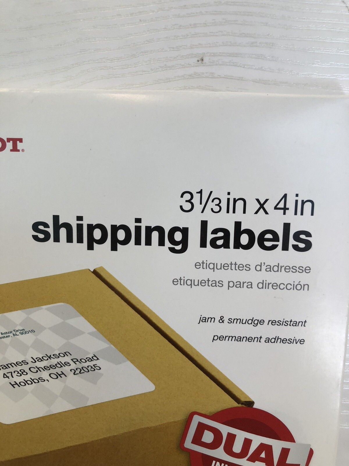Office Depot Laser Shipping Labels, 612-061, 3 1/3