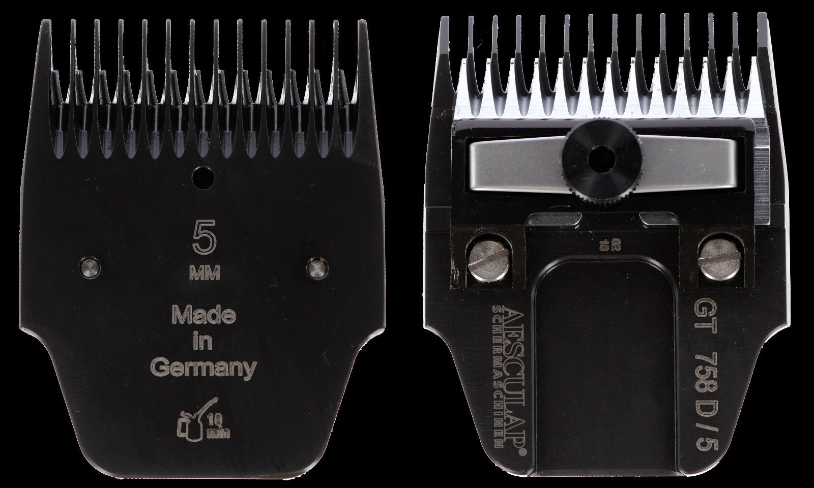 Aesculap Favorita clipping head with DLC coating 5 mm special edition