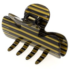 Camila Paris CP3008 French Hair Clip for Women, Small Handmade, Black and Gol...