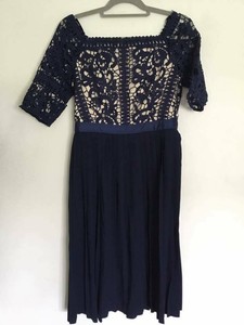 little mistress crochet top midi dress