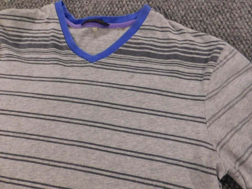 Elie Tahari Mens Shirt Small Gray striped casual - Image 4 of 4