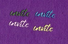 INVITE die cuts scrapbook cards