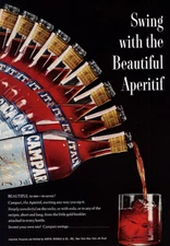 1969 Campari: Swing With the Beautiful Aperitif Vintage Print Ad