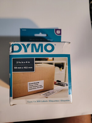 DYMO Labels types  2 5/16 x 4 White 300 Labels/Roll 30256