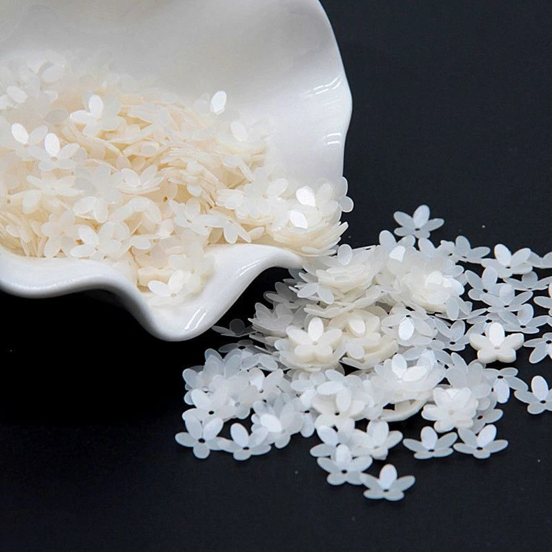 Цветы блестки матовый - 10 мм чашка пять пальцев цветок блестки шитья свадебное ремесло - Изображение 4 из 4